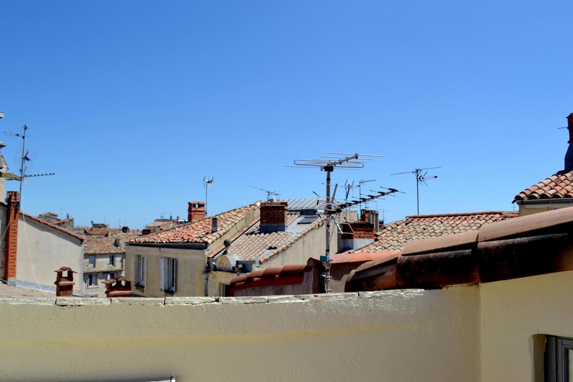 Joli Studio Avec Terrasse-Jardin Sur Les Toits, Coeur Historique Montpellier Exterior foto